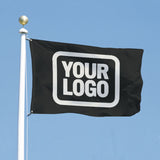 Custom Black White Flag