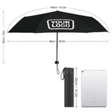 Custom Black White Automatic Umbrella