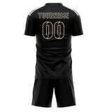 Custom Black Brown Soccer Jersey