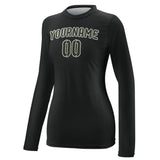 Custom Black Olive Women's Long-Sleeve Shirt