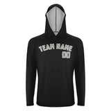 Custom Black Gray UV-Hoodie