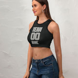 Custom Black Gray Sleeveless Tank Top