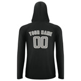 Custom Black Gray UV-Hoodie
