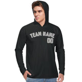 Custom Black Gray UV-Hoodie