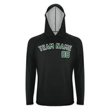 Custom Black Green UV-Hoodie
