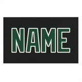 Custom Black Green Beach Towel