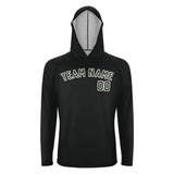 Custom Black Dark Green UV-Hoodie