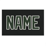 Custom Black Dark Green Beach Towel