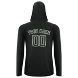 Custom Black Dark Green UV-Hoodie