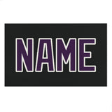 Custom Black Purple Beach Towel