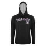 Custom Black Purple UV-Hoodie