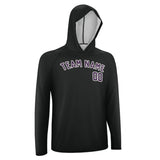 Custom Black Purple UV-Hoodie