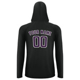 Custom Black Purple UV-Hoodie