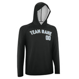 Custom Black Light Blue UV-Hoodie