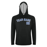 Custom Black Sky Blue UV-Hoodie
