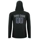 Custom Black Blue UV-Hoodie