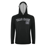Custom Black Navy UV-Hoodie