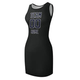 Custom Black Navy Sleeveless Vest Dress
