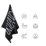 Custom Black Navy Beach Towel