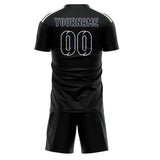 Custom Black Navy Soccer Jersey