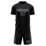 Custom Black Navy Soccer Jersey