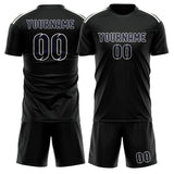 Custom Black Navy Soccer Jersey