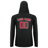 Custom Black Red UV-Hoodie