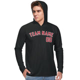 Custom Black Red UV-Hoodie