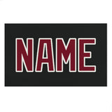 Custom Black Crimson Red Beach Towel