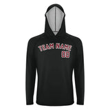 Custom Black Crimson Red UV-Hoodie