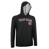 Custom Black Crimson Red UV-Hoodie