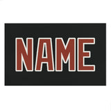 Custom Black Coral Red Beach Towel
