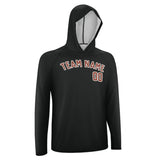 Custom Black Coral Red UV-Hoodie