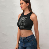 Custom Black Black Sleeveless Tank Top