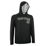 Custom Black Black UV-Hoodie