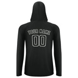 Custom Black Black UV-Hoodie
