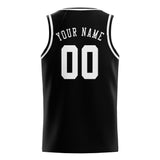 Custom Black & White Colors Design Sports Basketball Jersey