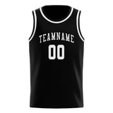 Custom Black & White Colors Design Sports Basketball Jersey