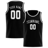 Custom Black & White Colors Design Sports Basketball Jersey