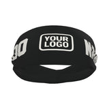 Custom Black White Sports headband