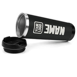 Custom Black White Stainless Steel Water Cup