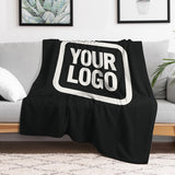 Custom Black White Blanket
