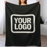 Custom Black White Blanket