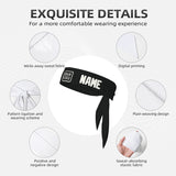 Custom Black White Headband