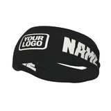 Custom Black White Sports headband
