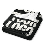 Custom Black White Blanket
