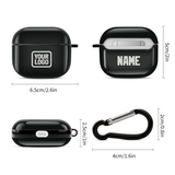 Custom Black White AirPods Case (3rd Generation)