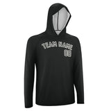 Custom Black Dark Grey UV-Hoodie