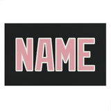 Custom Black Light Pink Beach Towel