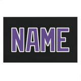 Custom Black Light Purple Beach Towel